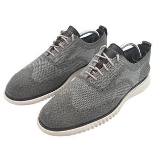 Cole Haan 2.Zerogrand Mens Size 10.5 Oxford Stitchlite Gray Wingtip‎ Shoe C27565